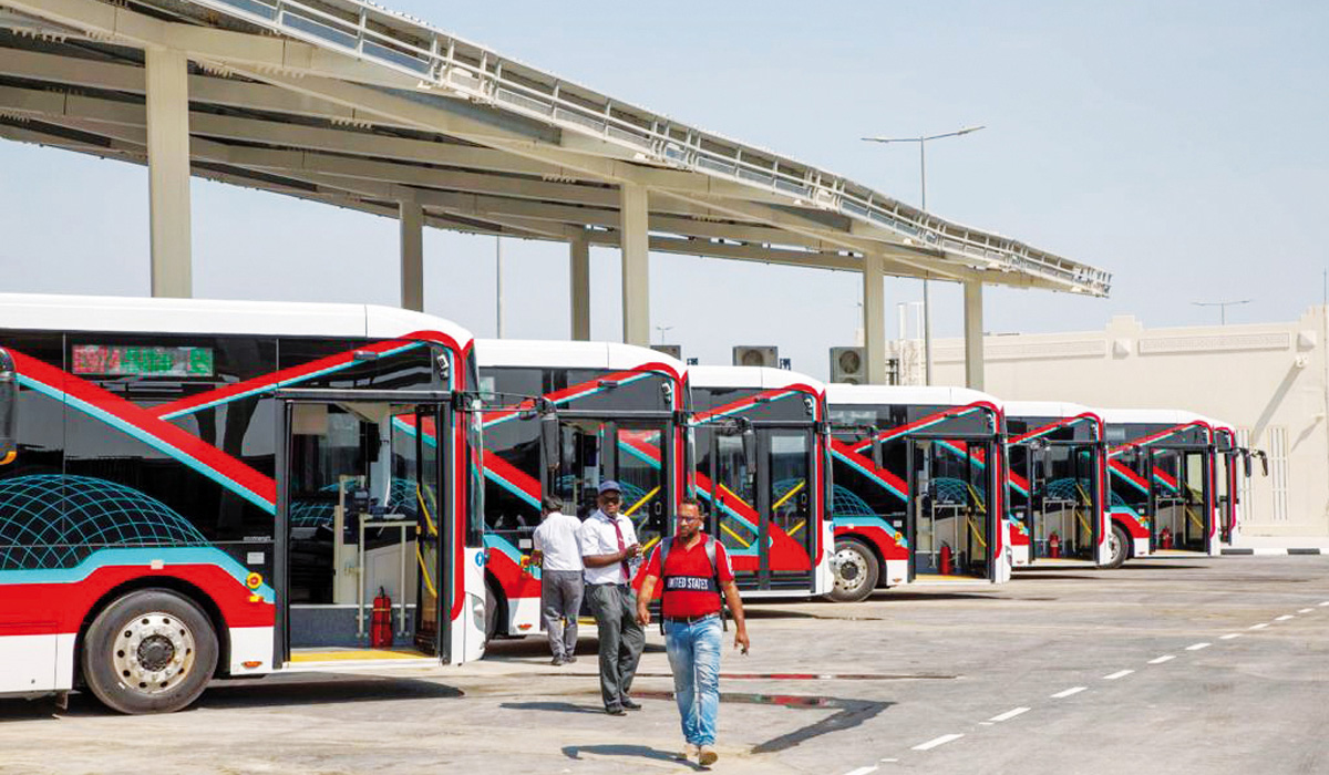 Lusail electric bus depot